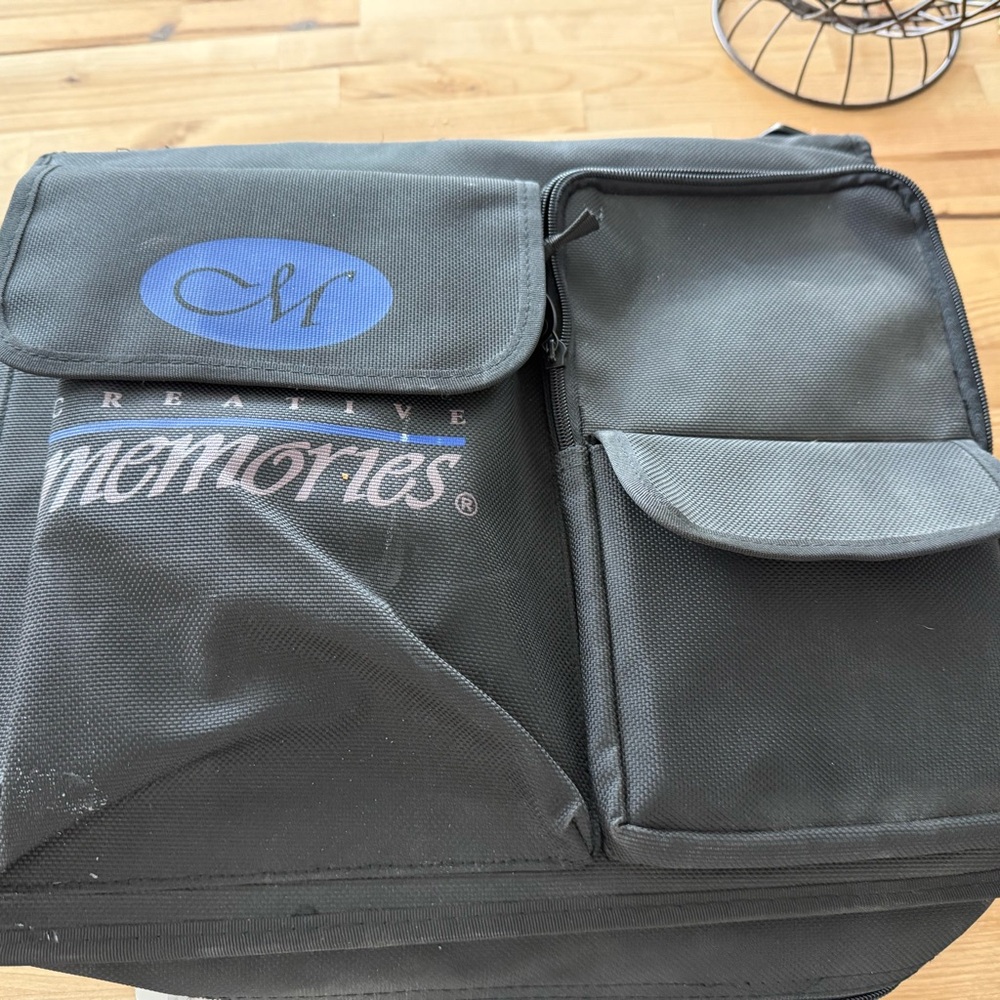 Creative Memories Black Messenger Bag—As Is with everything in pictures included